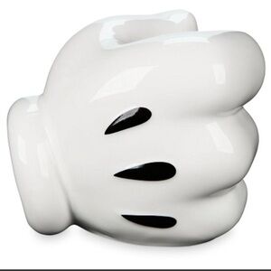 DISNEY PARKS "I Am Mickey Mouse" CERAMIC GLOVE HAND VASE PENCIL-FLOWER HOLDER